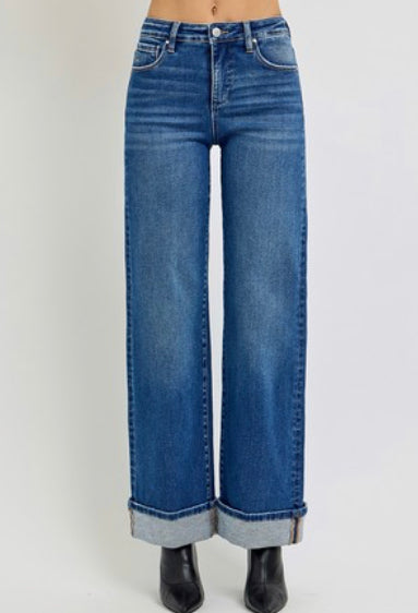 Tummy Control High Rise Cuffed Jean