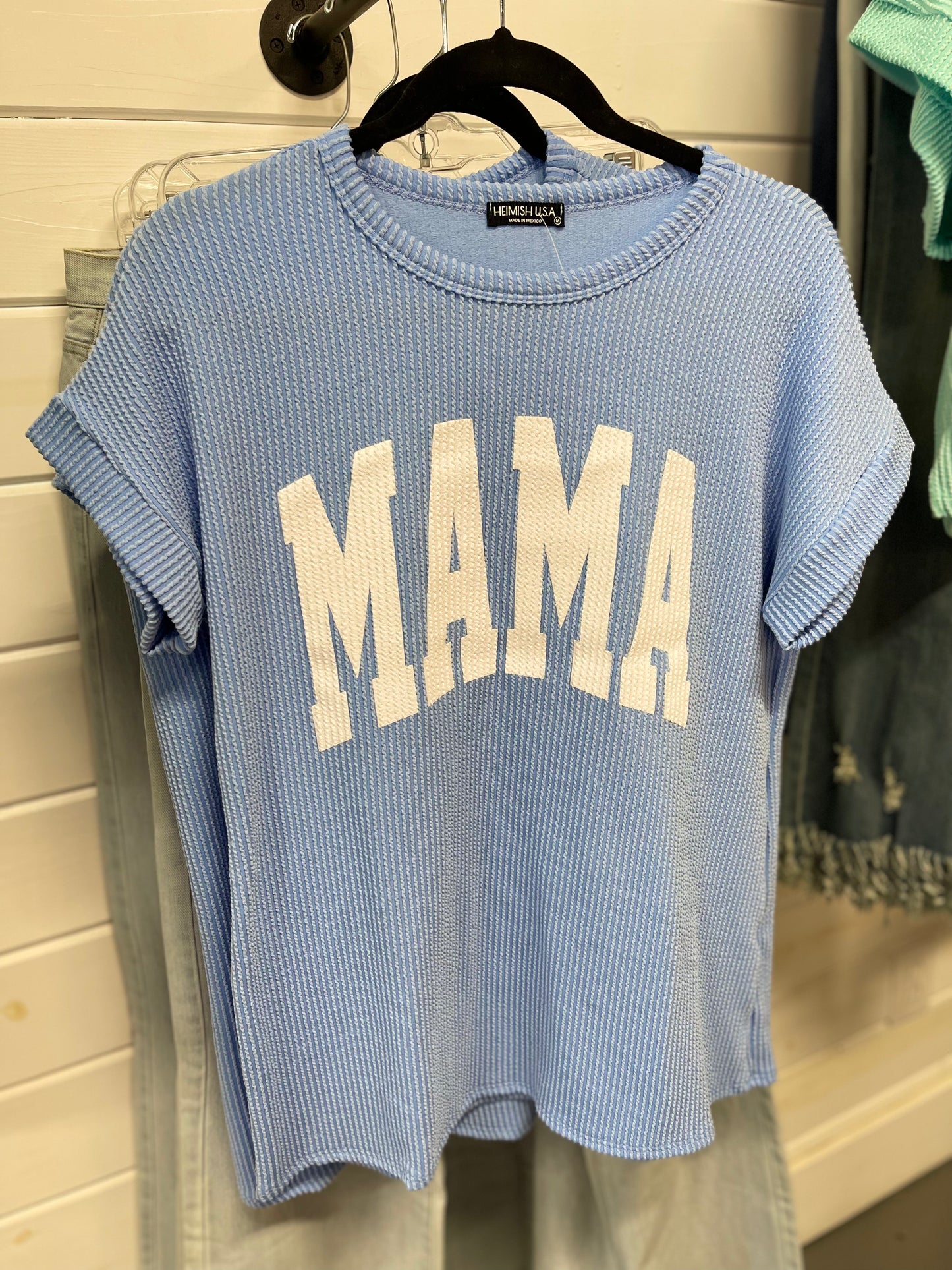 Pink Short Sleeve Mama Top