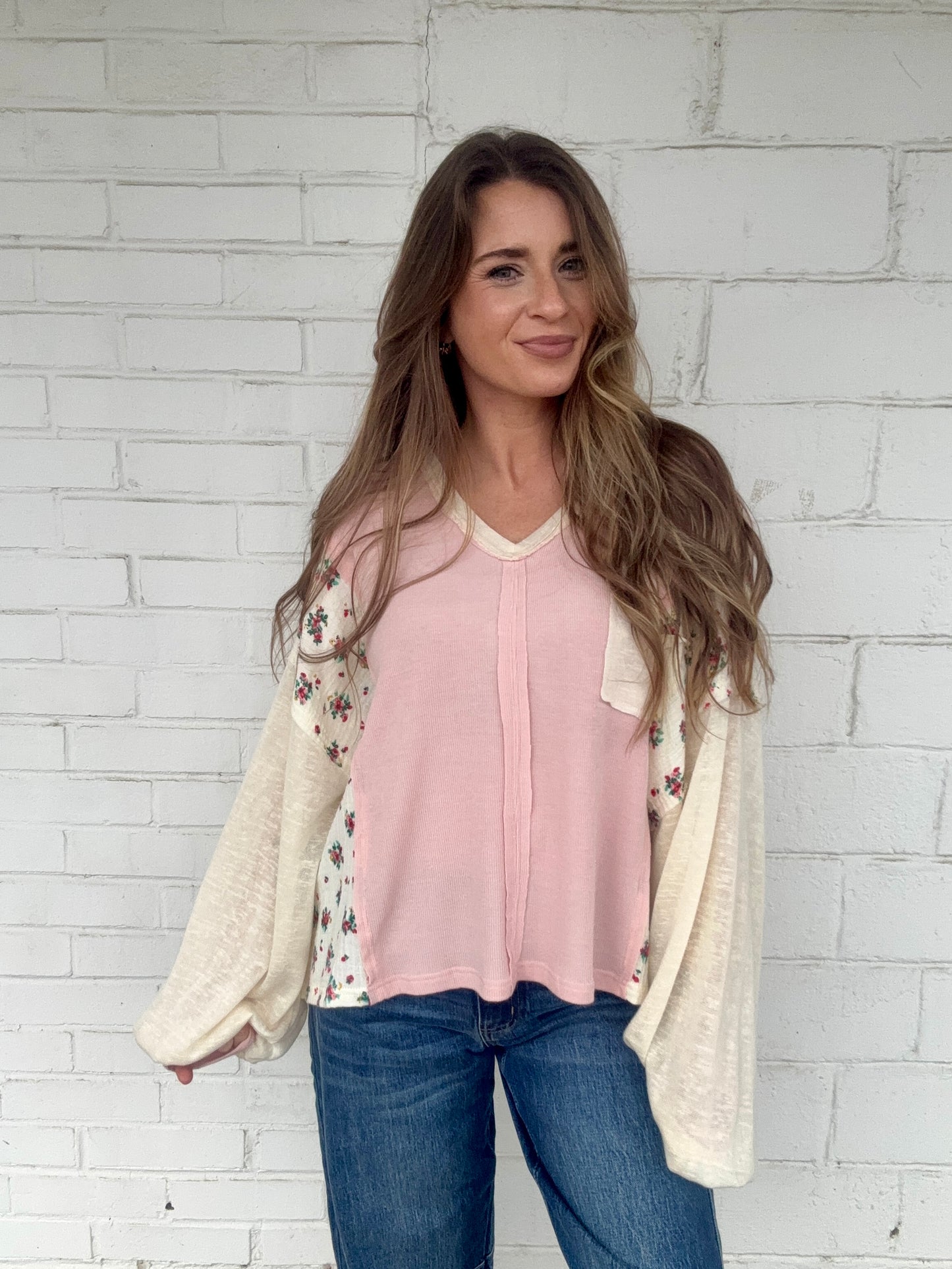 Patchwork Floral Top