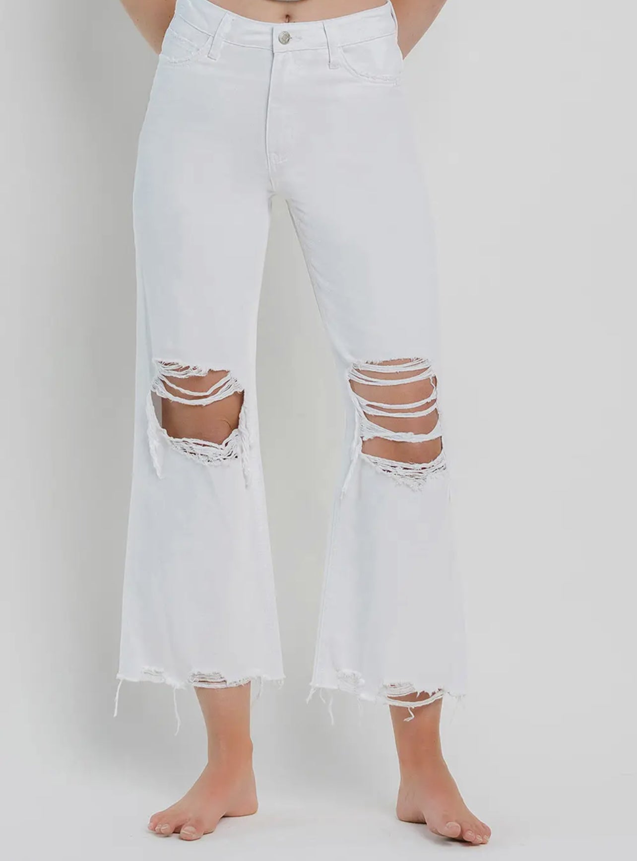 Vervet High Rise Crop Flare Jean