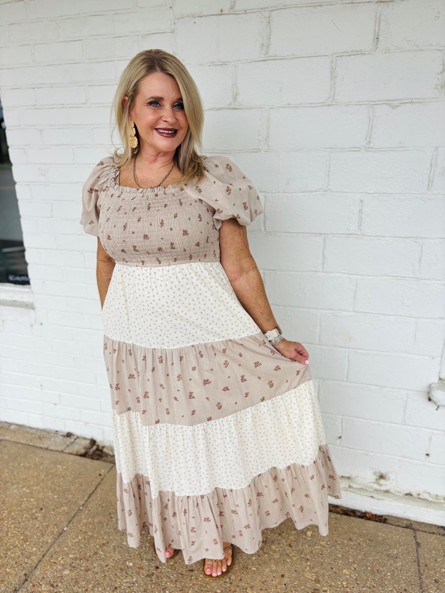 Mixed Floral Dress
