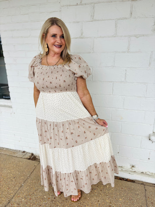 Mixed Floral Dress