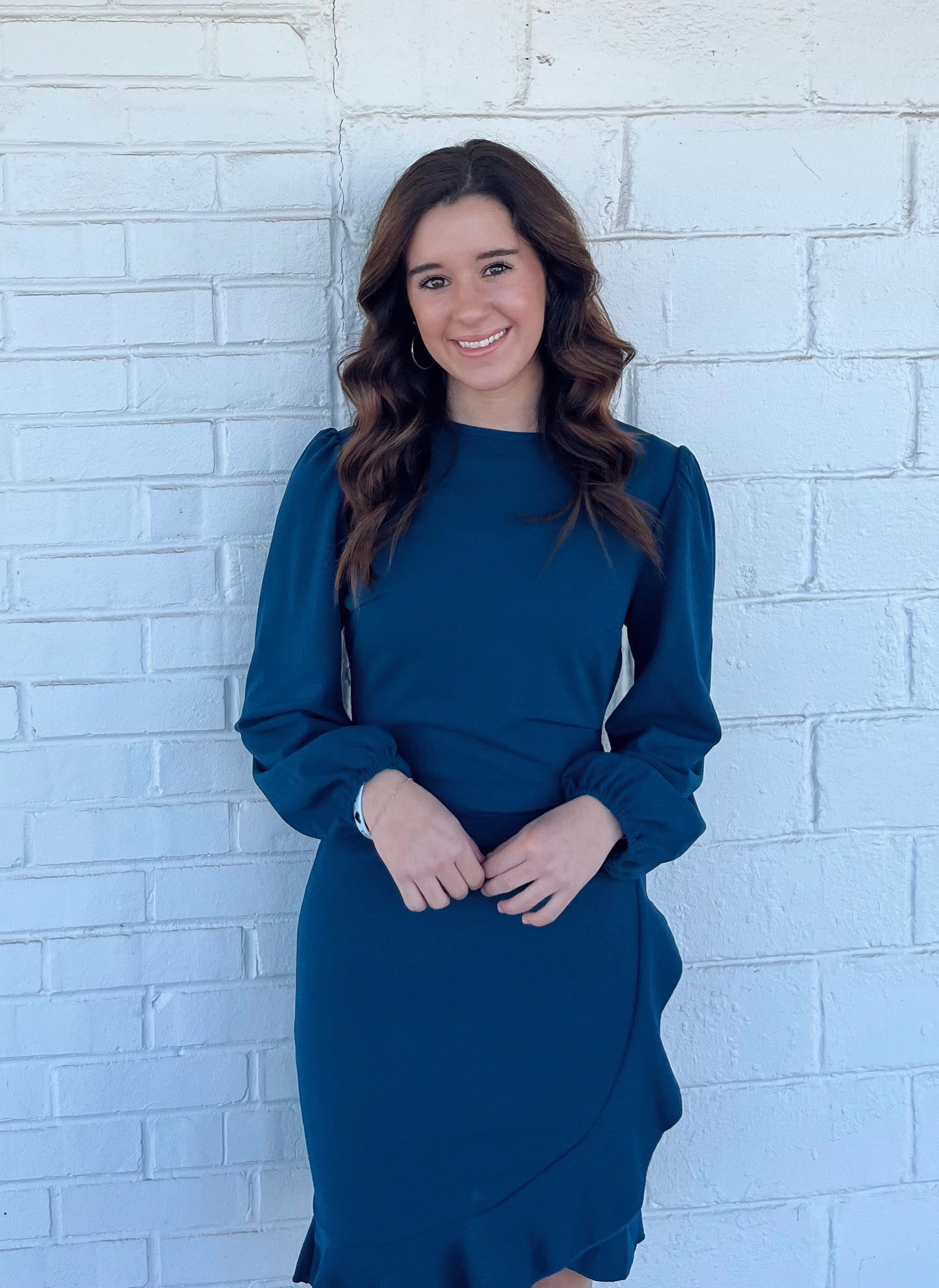 Long Sleeve Wrap Dress