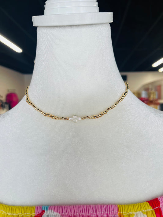 Pearl Cross Necklace