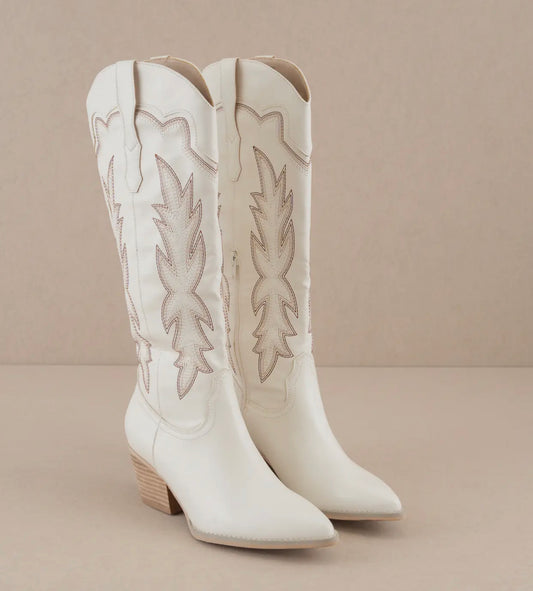 Embroidered Western Cowboy Boots