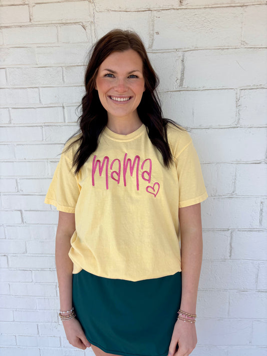 Mama Embroidered Tee