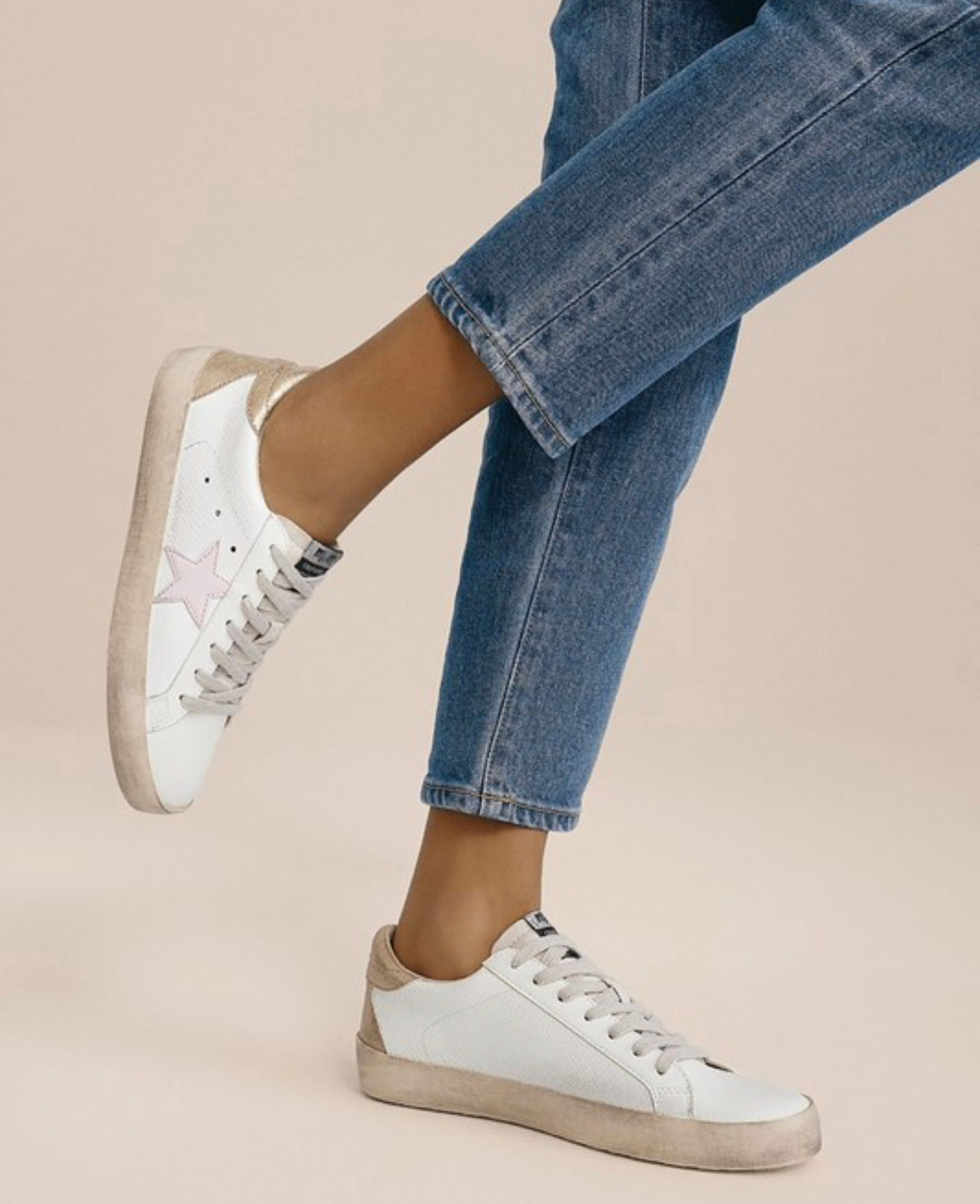 Baby Pink Star Sneaker