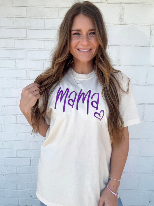 Mama Embroidered Tee