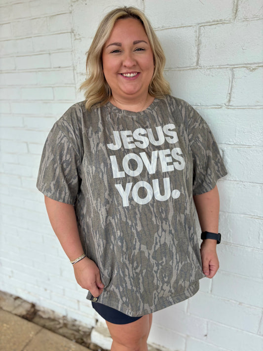 Bottomland JESUS LOVES YOU tee