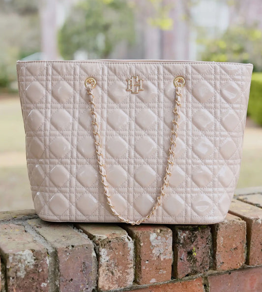 Quilted Tote Nude
