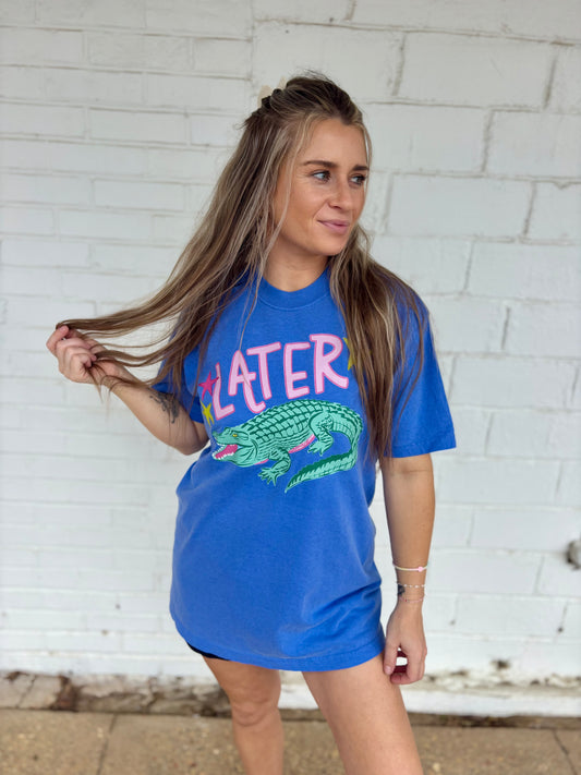 Later Gator, After While Crocodile tee
