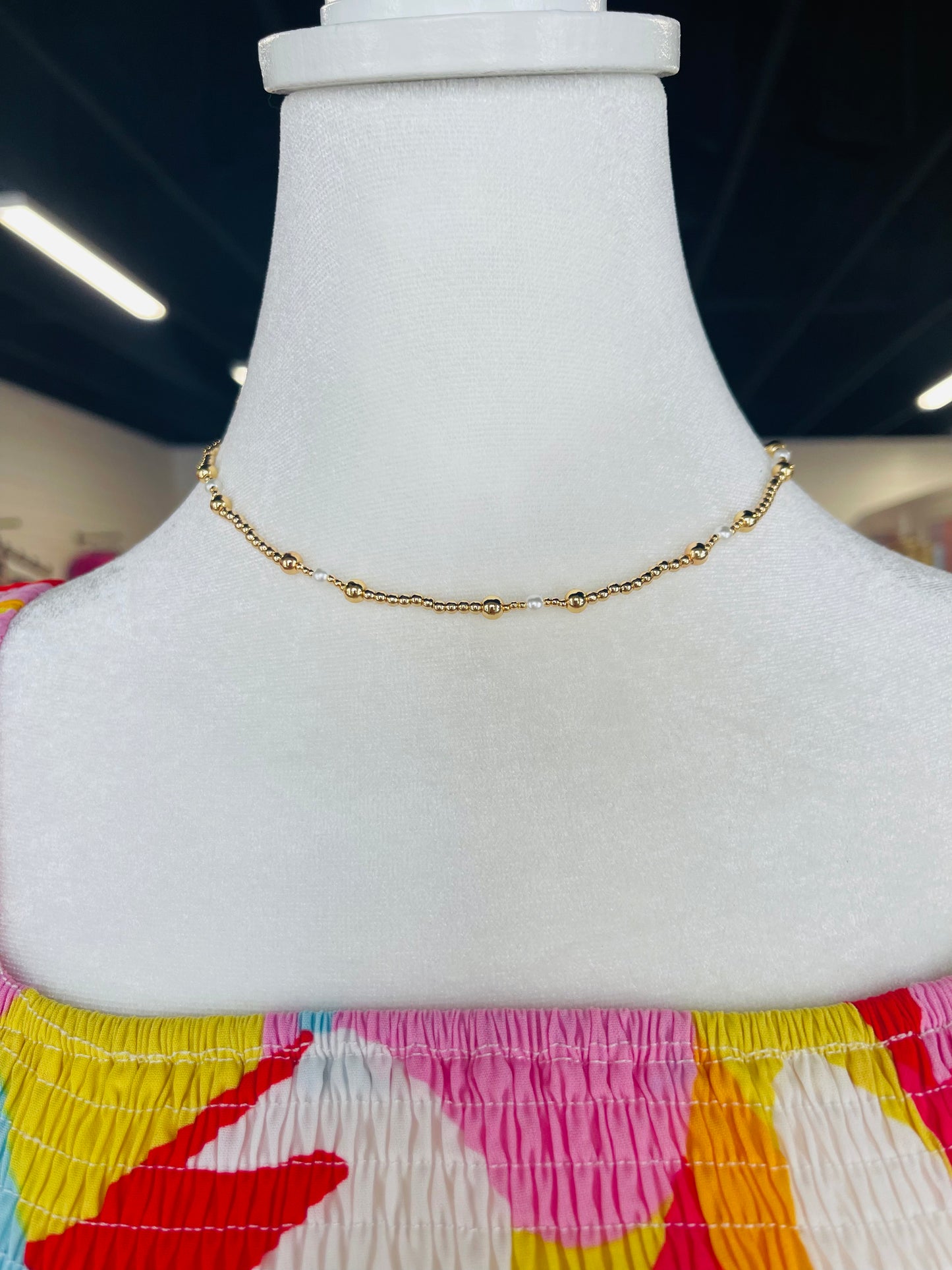 Gold & Pearl Necklace