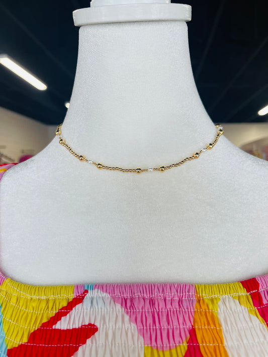 Gold & Pearl Necklace