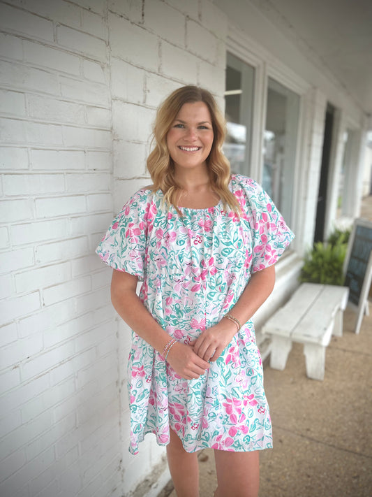 Plus Size Floral Dress