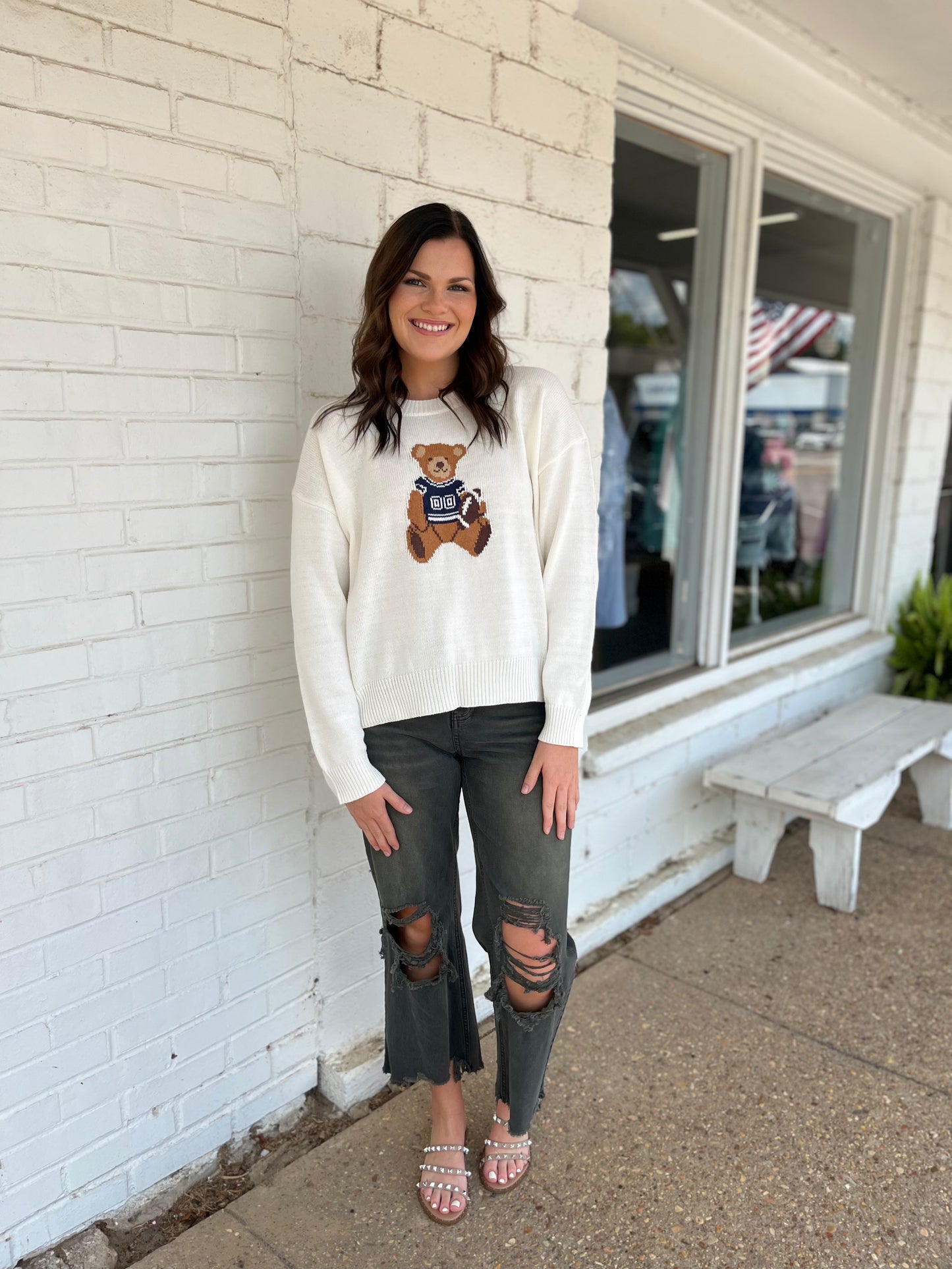 Football Bear Sweater