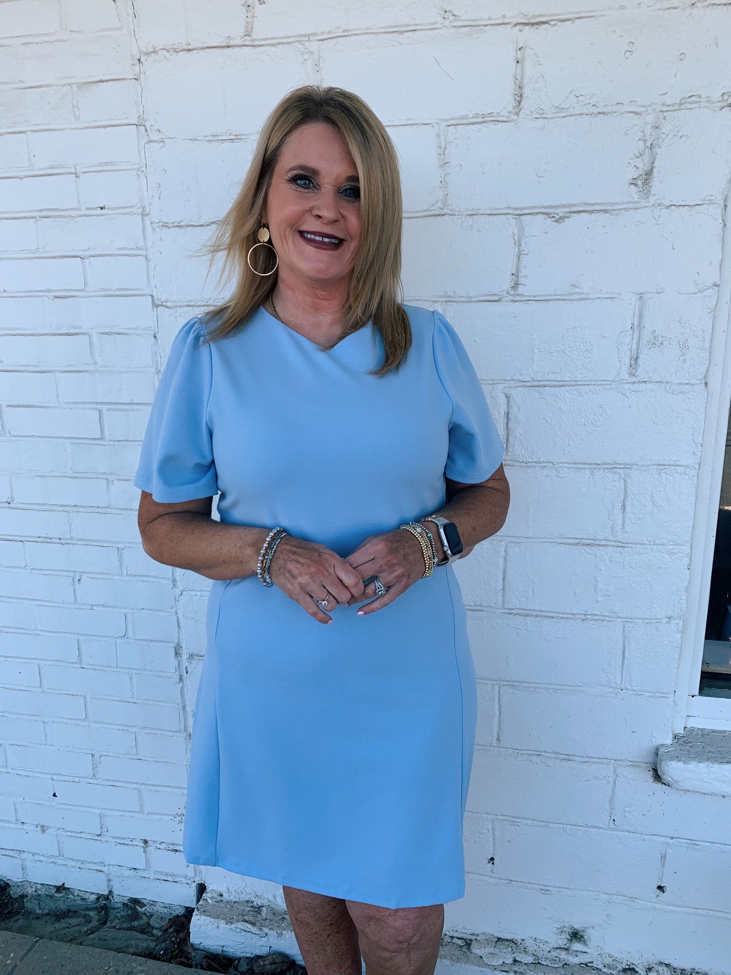 Baby Blue Shift Dress