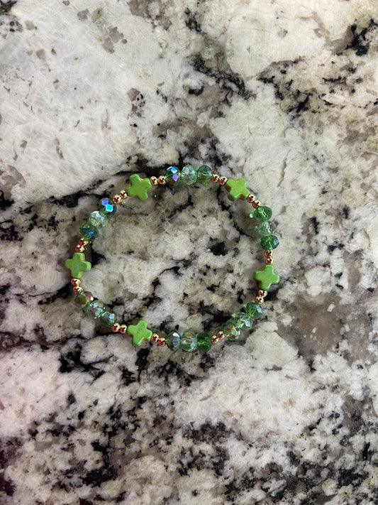 Green Beaded Bracelet