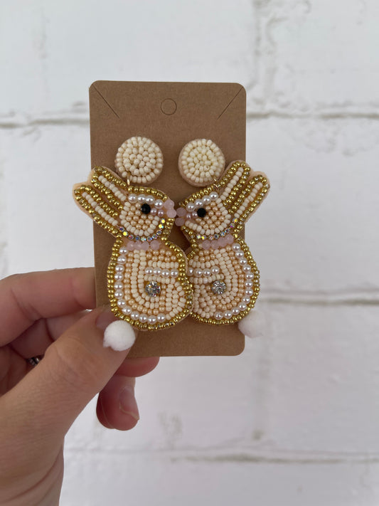 Easter Bunny Beaded Earring