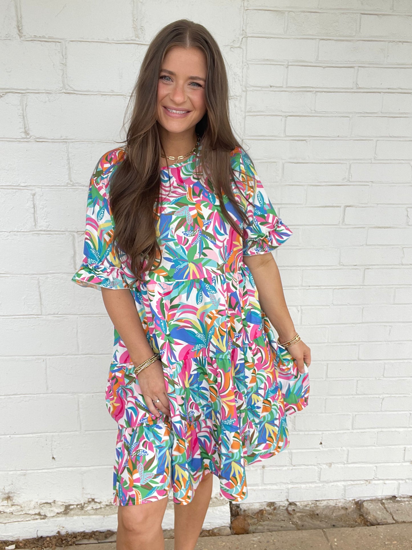 Colorful Palm Dress