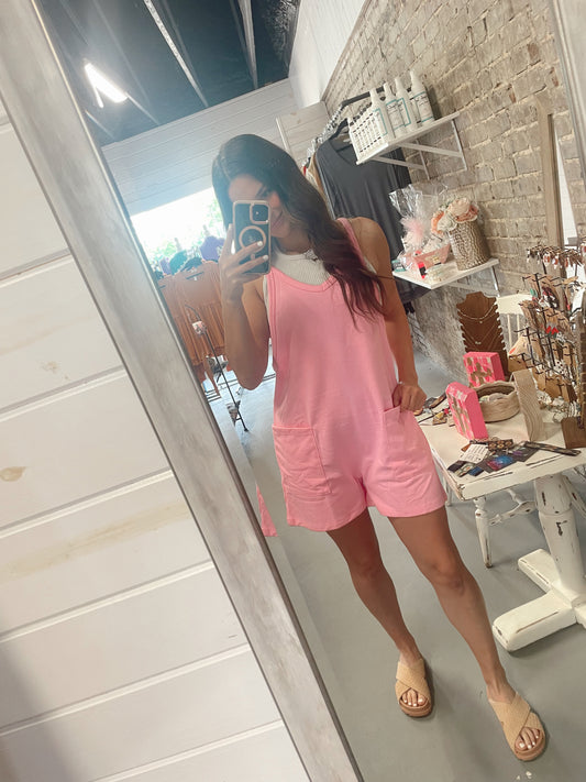 V Neck Jersey Romper