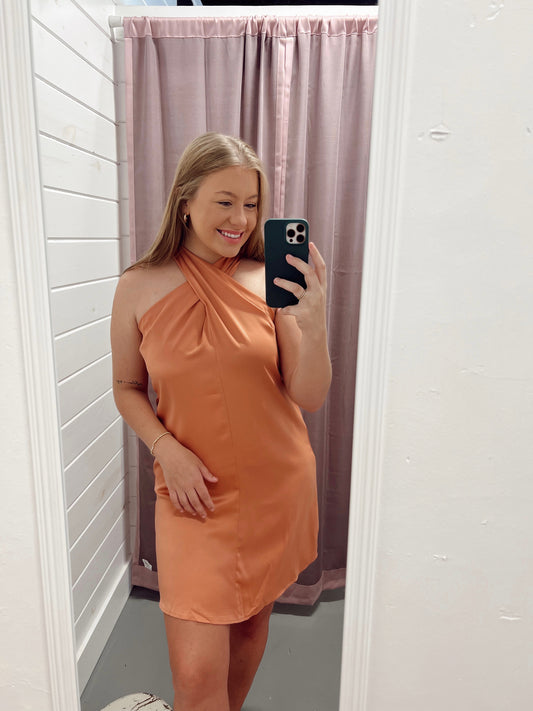 Criss Cross Tie Dress