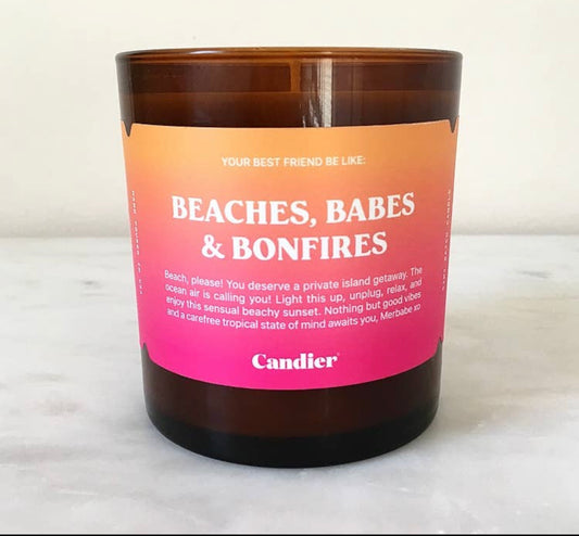 Beaches, Babes, & Bonfires Candle