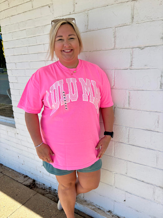 Lulu MAC pink tee