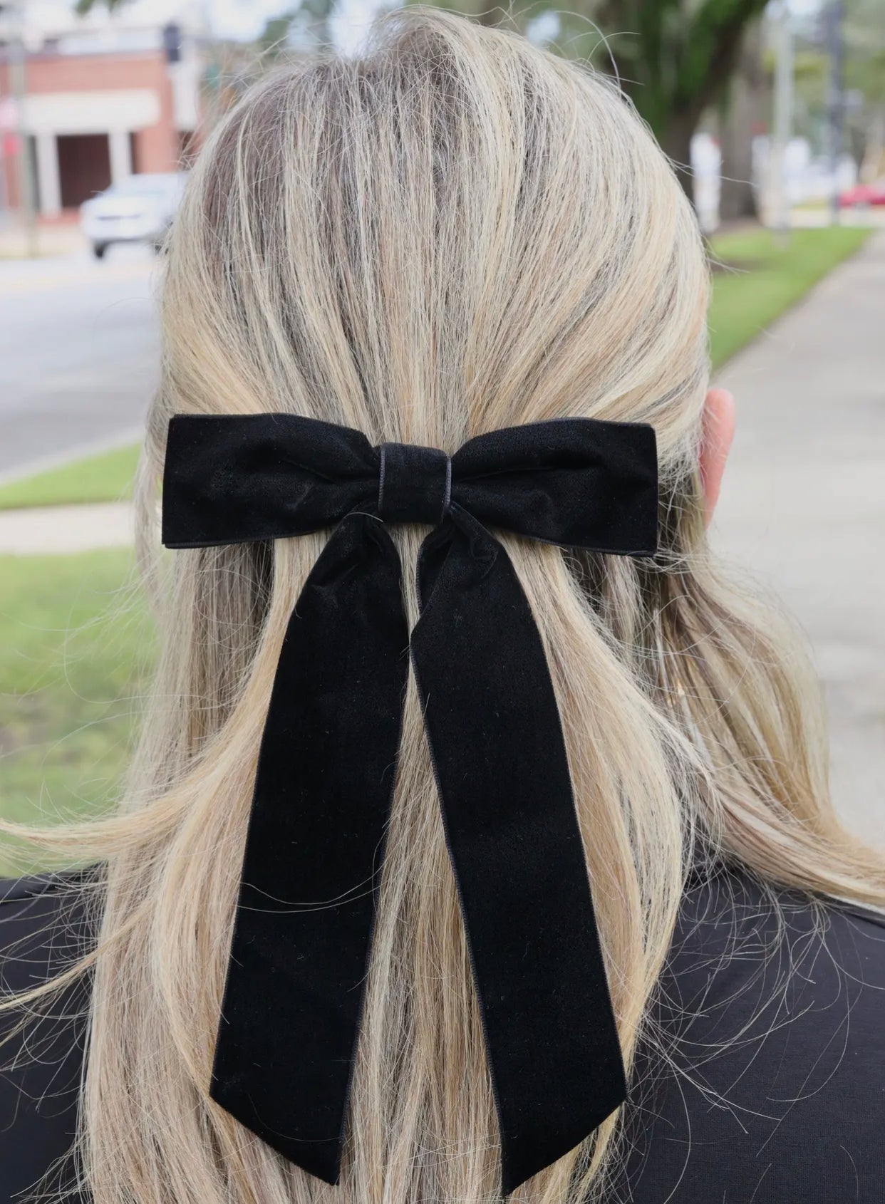 Velvet Black Bow