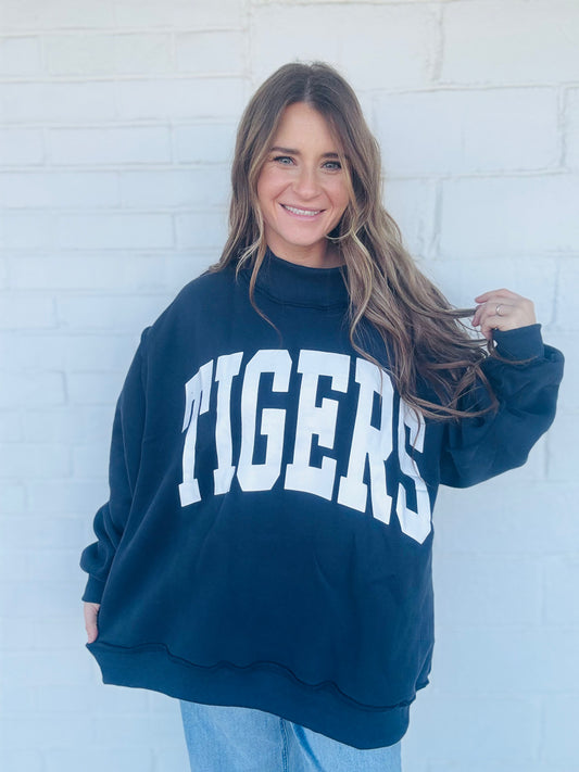 TIGERS Reversible Mock Neck