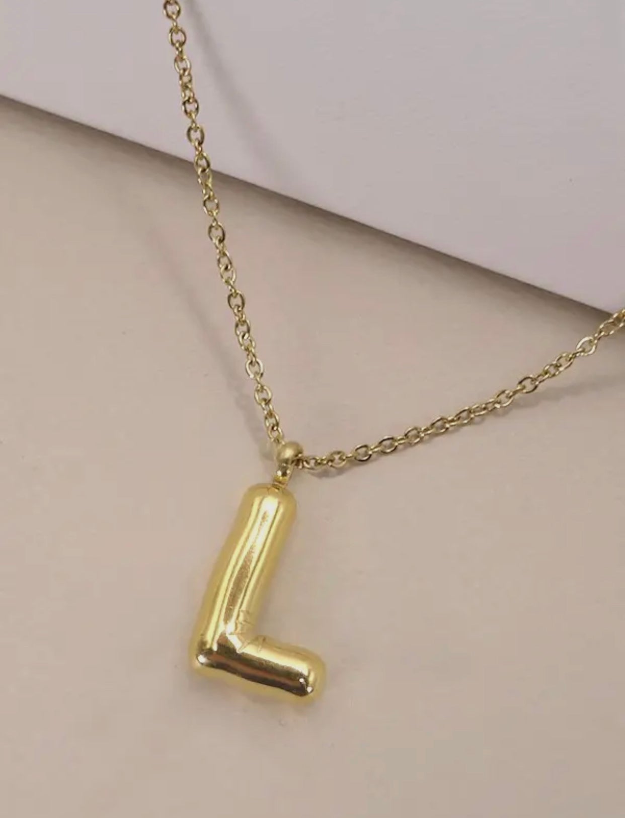 Bubble Initial Necklace