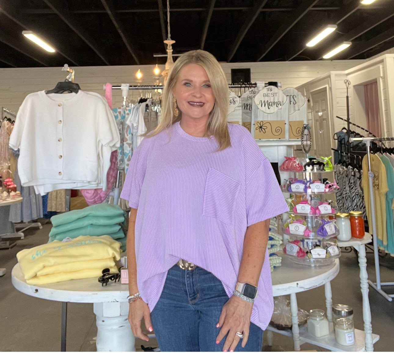 Zenana Lavender Top