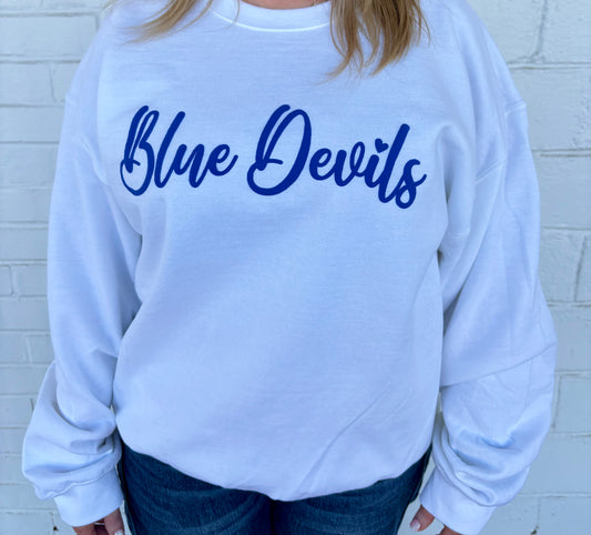 Blue Devils Crewneck (white)