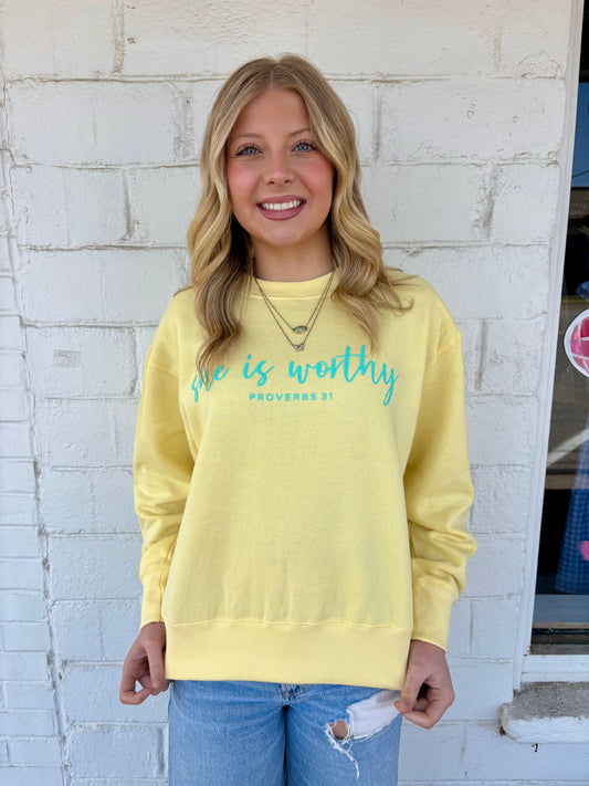 She is Worthy Crewneck