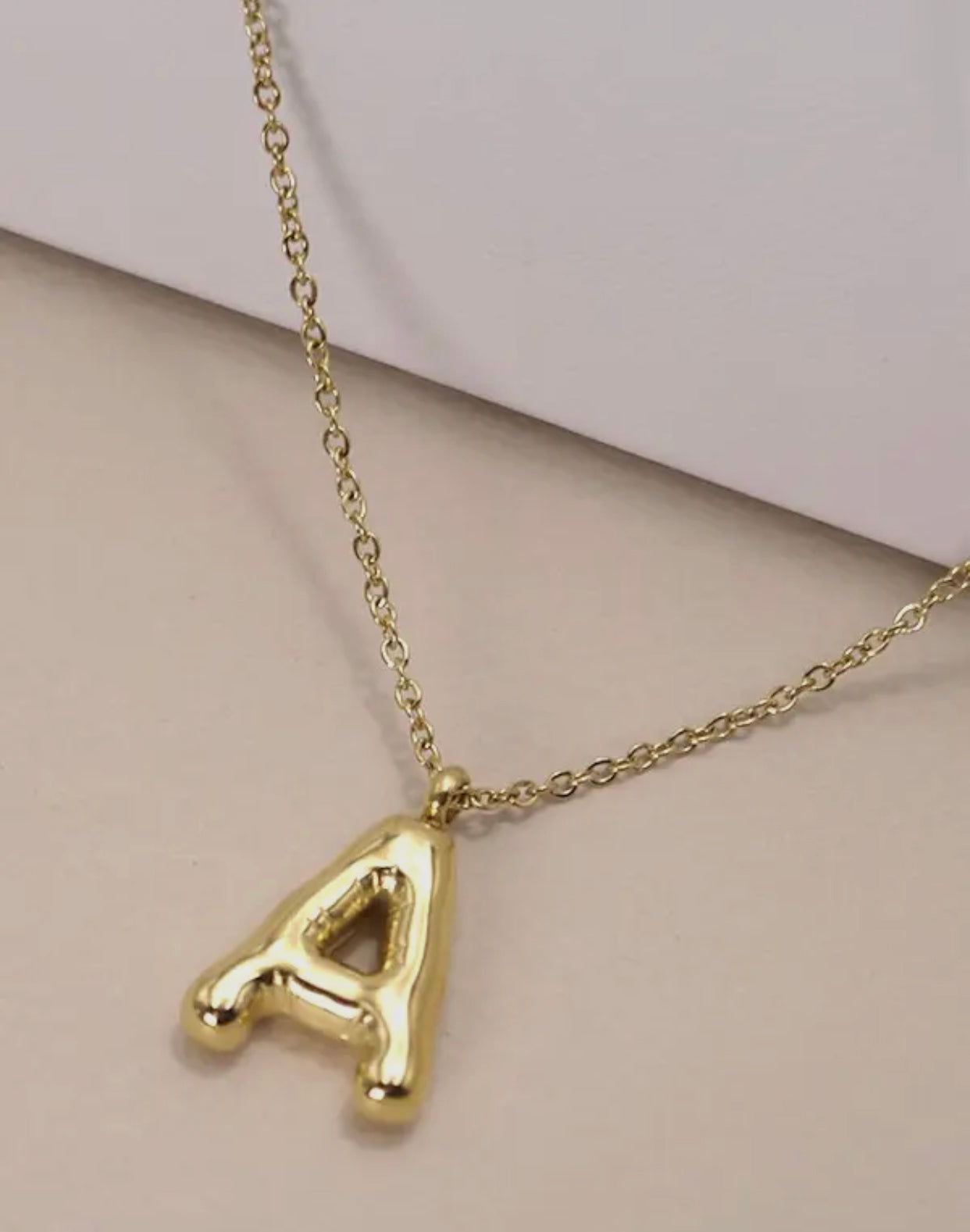 Bubble Initial Necklace