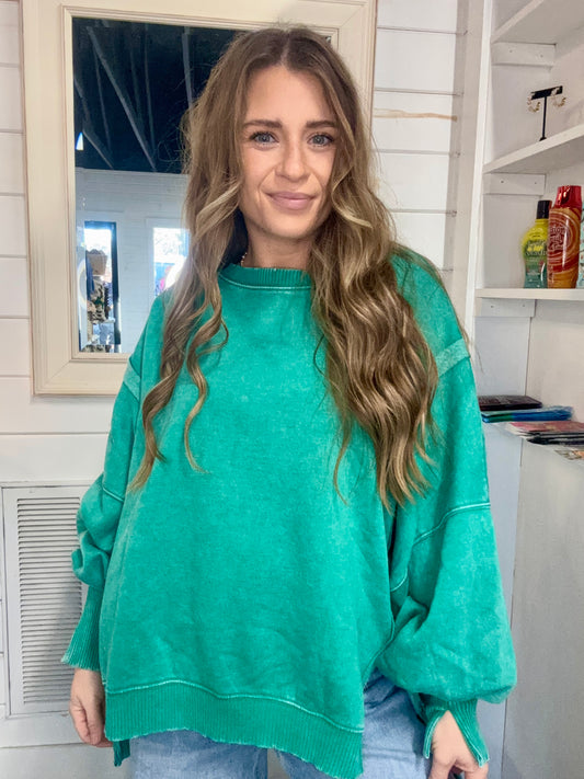 Zenana Oversized Crewneck