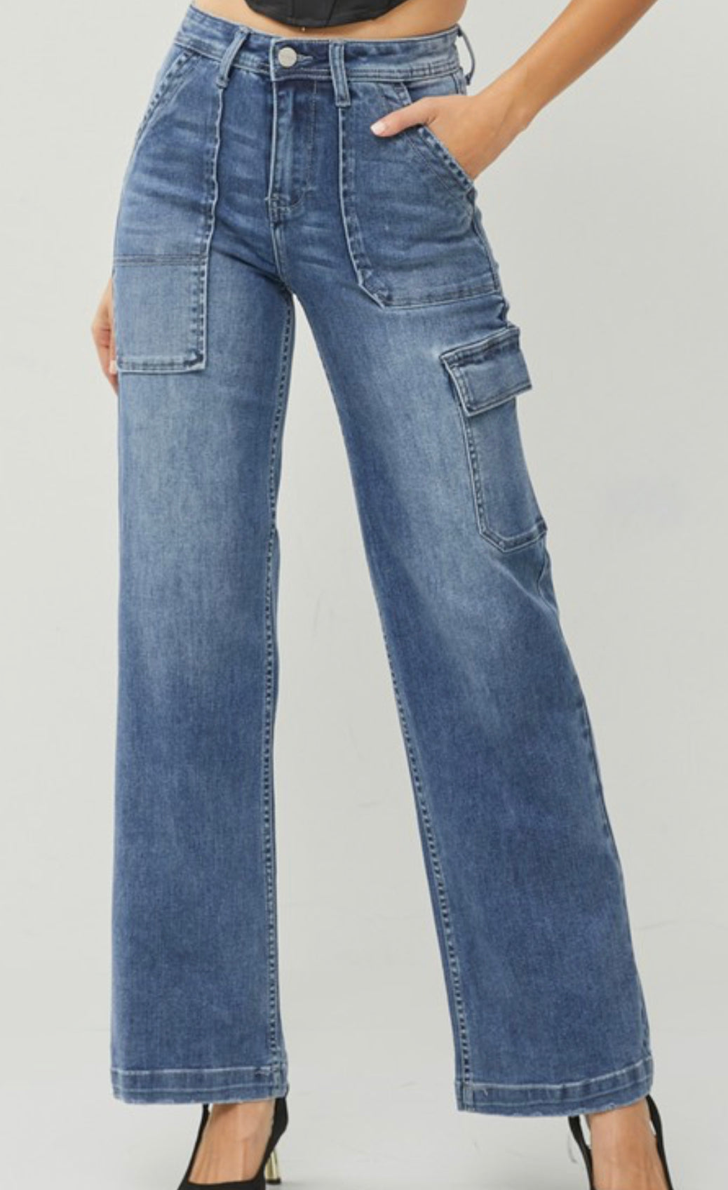 High Rise Cargo Jean