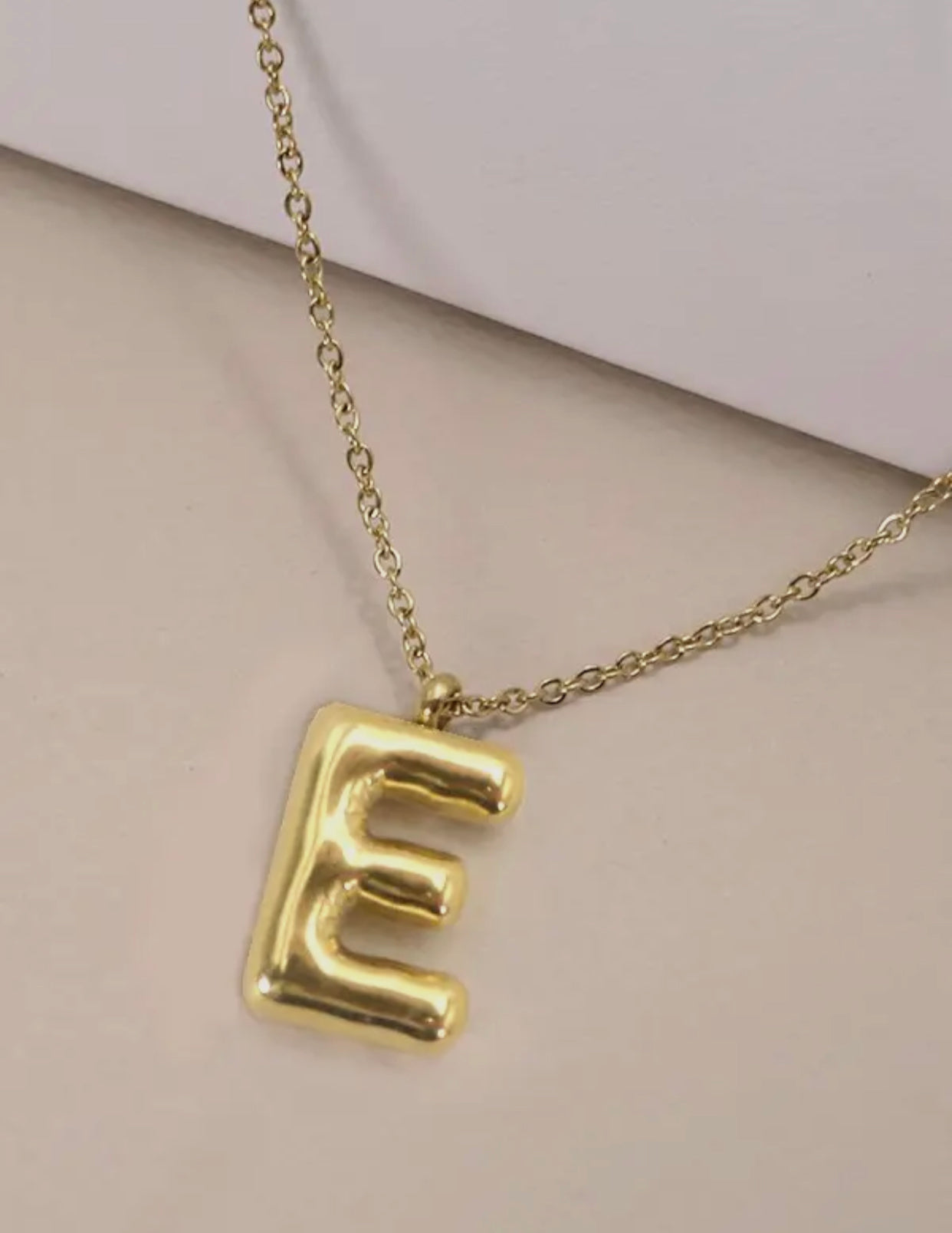 Bubble Initial Necklace