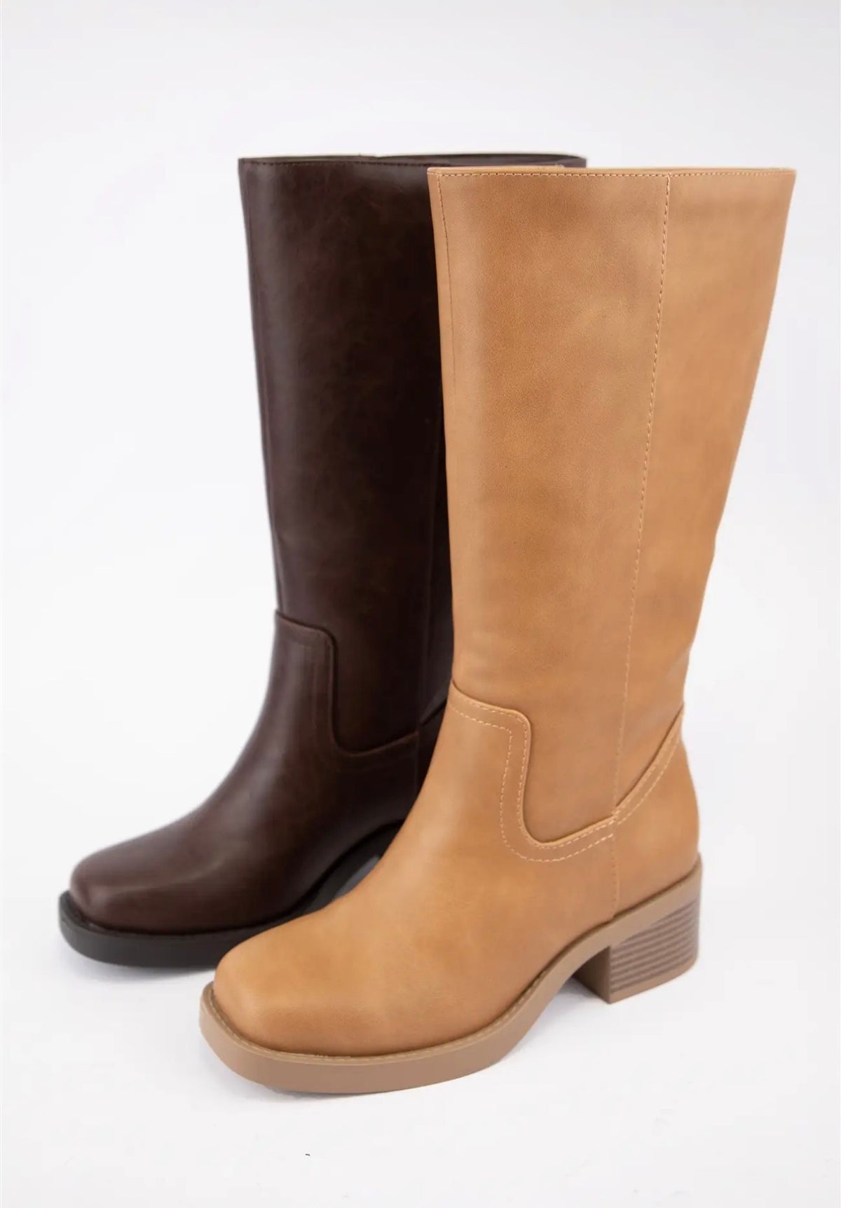Low Heel Natural Boot