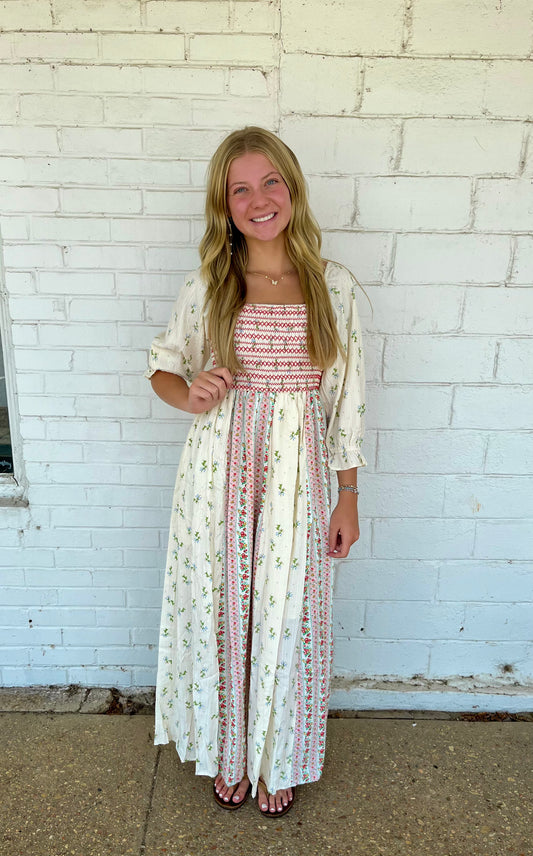 Fall Floral Dress