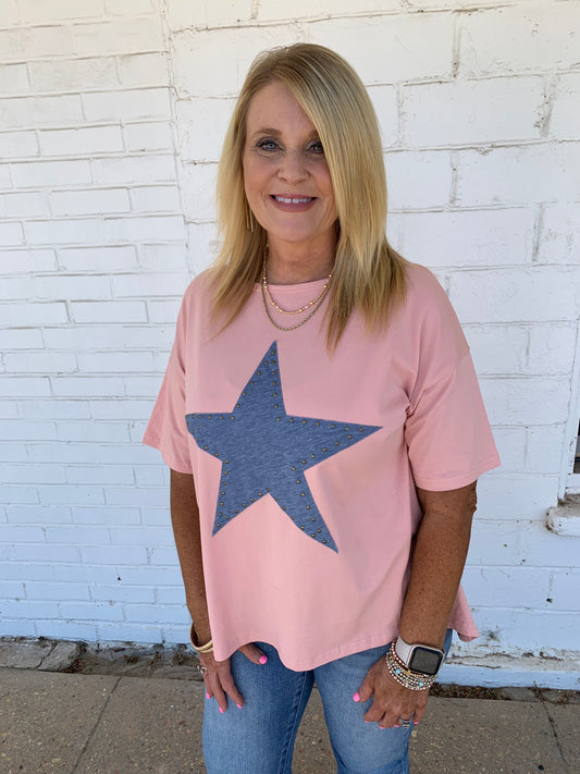 Blush Star Top