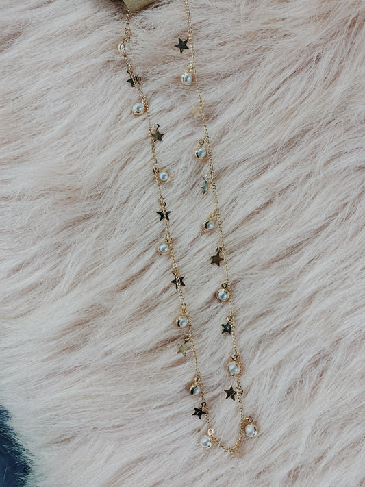 Star & Pearl Necklace