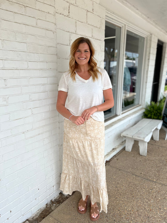 Floral Maxi Skirt