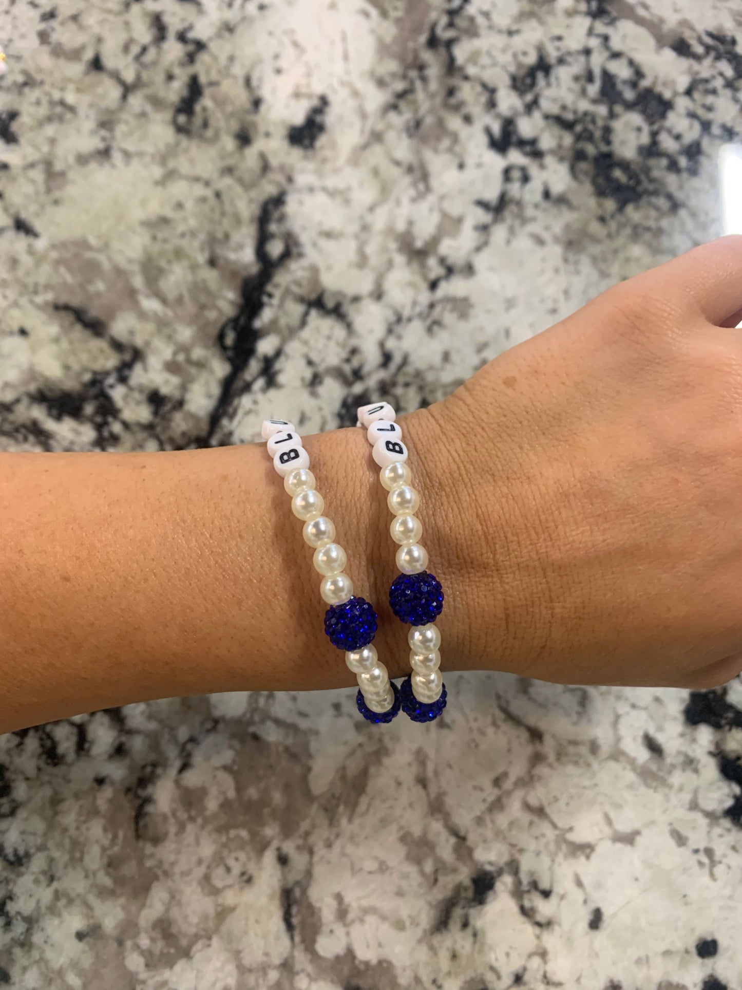 Blue Devils Beaded Bracelet