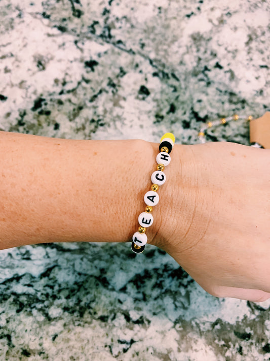 Teach Pencil Bracelet