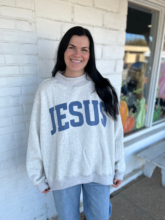 JESUS-GOD IS GOOD Reversible Crewneck