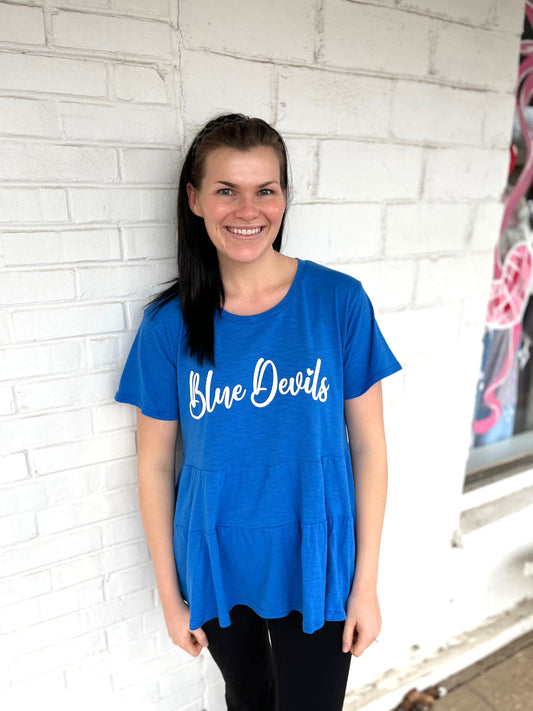 Blue Devil Flowy Top