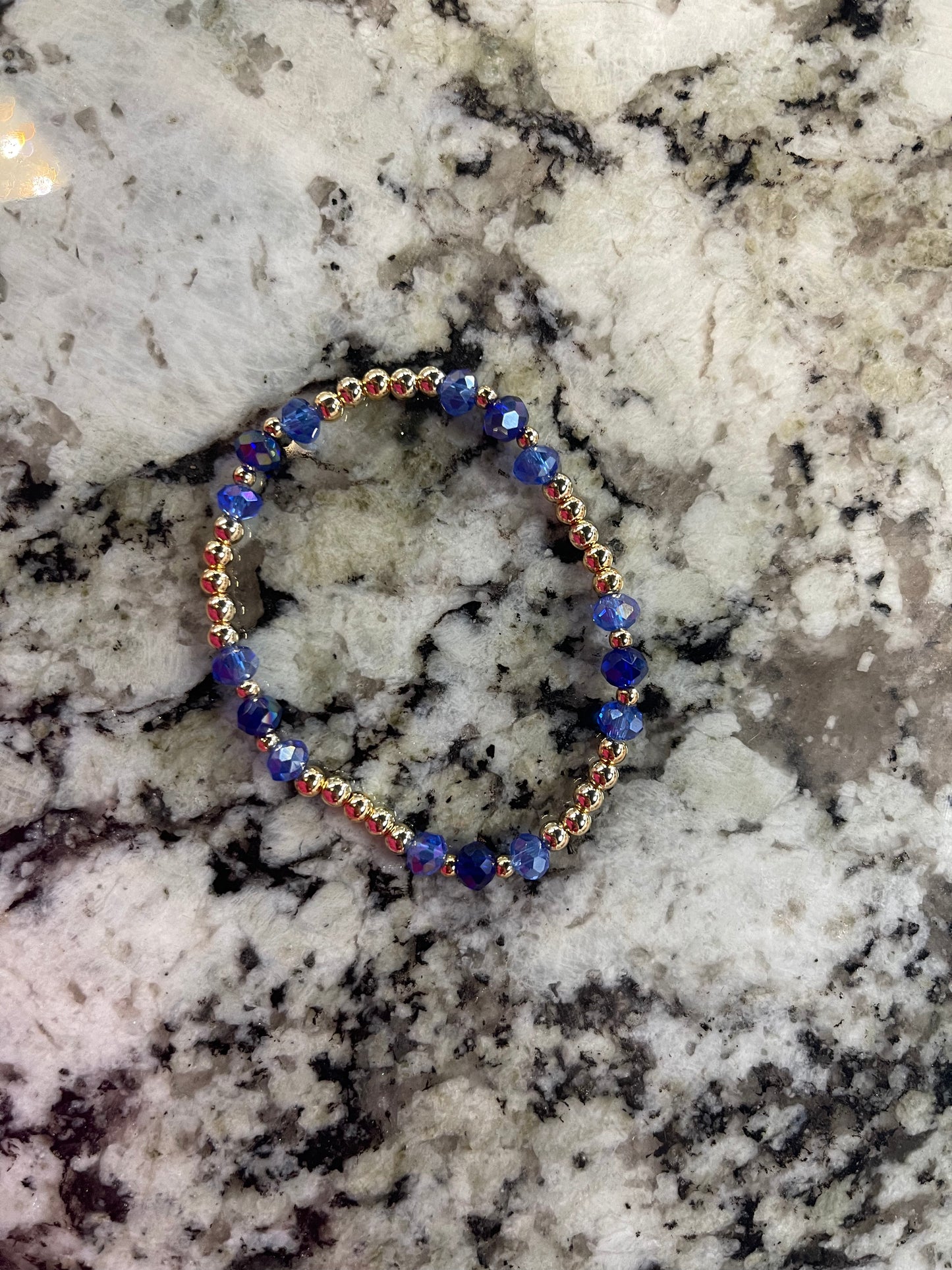 Blue & Gold Bracelet