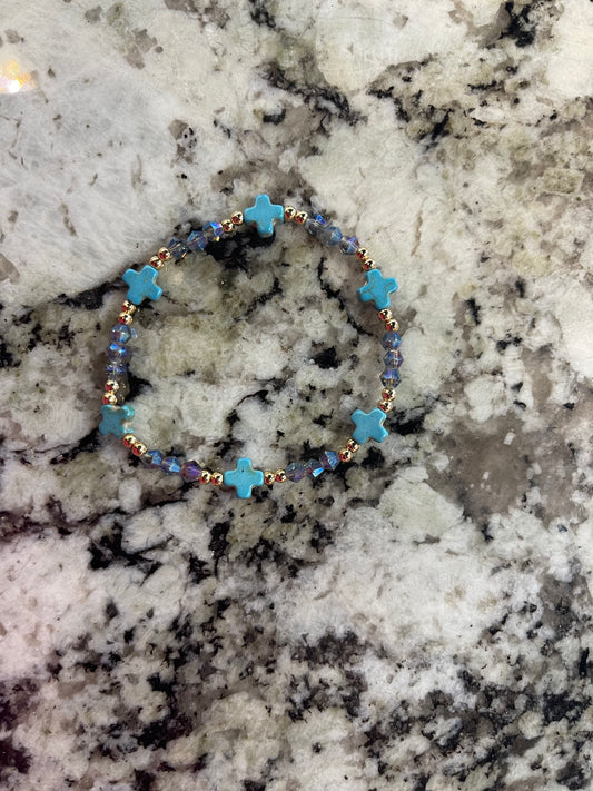 Teal Beaded Bracelet