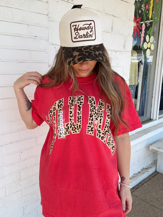 Lulu MAC Red & Cheetah tee