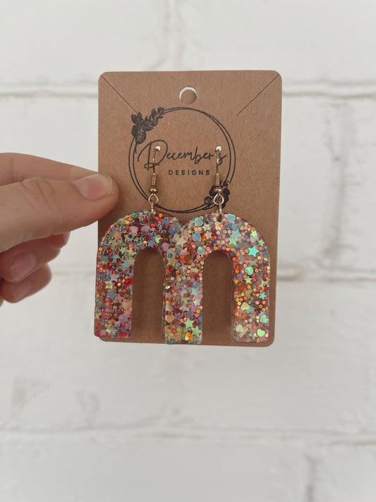 Rainbow Stars Earring